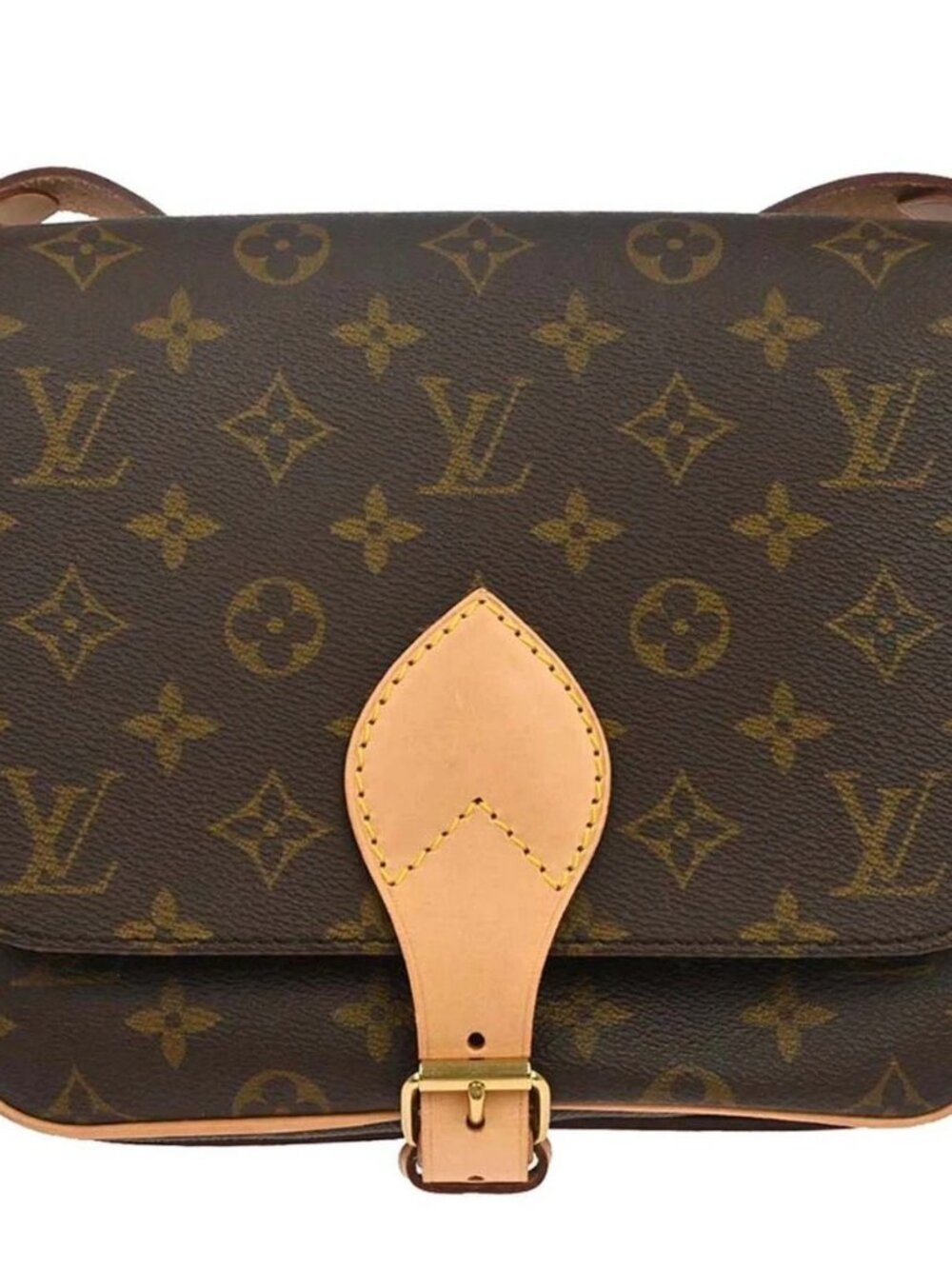 Louis Vuitton Monogram Cartouchiere MM Shoulder Bag M51253 SL1904 188367
